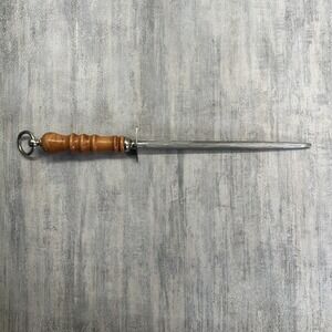 Sharpening Steel Rod Solingen Germany 10" Diamant Diamond Germanenstahl Vintage